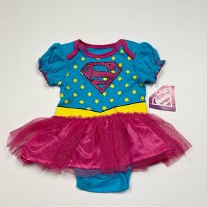 NEW! Baby/Toddler DC Comics Supergirl 1 Piece Top/Shirt Size 0-3M W/Tags